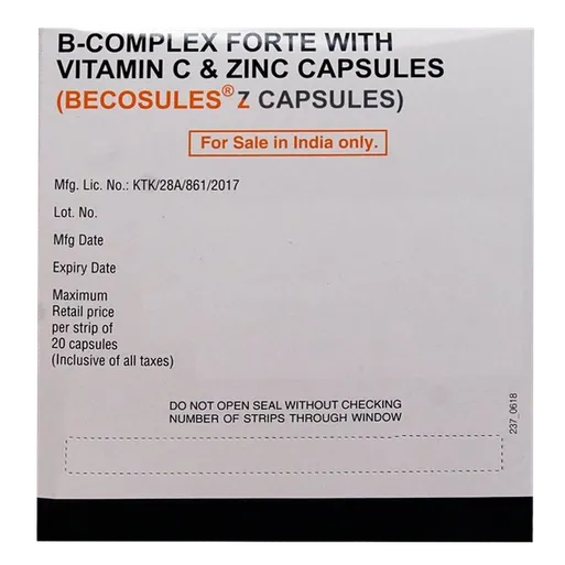 becosules z capsule 20's